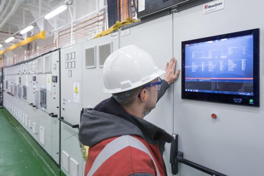 colleague working with systems