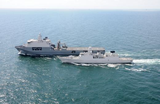 Karel Doorman ships in the picture