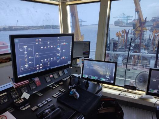 Renews dredge control systems on board Liberty Island from Great Lakes