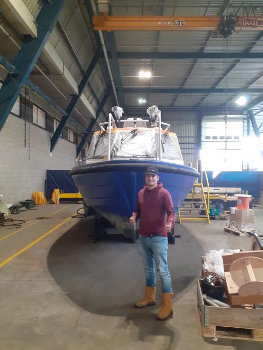 Alewijnse project manager Eef Uittenbogaard for autonomous sailing with Damen project F.A.S.T.