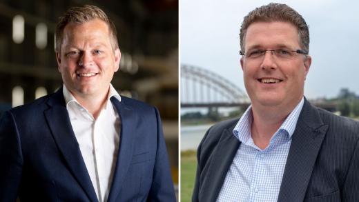 Erwin Kooistra, COO bij Oceanco & Sjaak van der Laan, segment manager Yachting bij Alewijnse