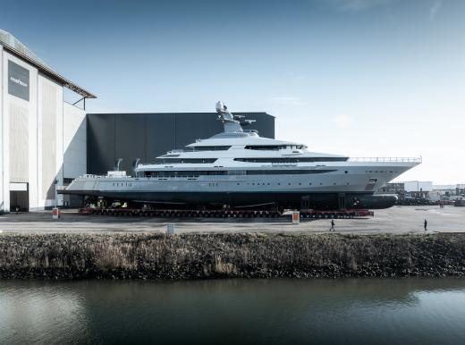 Alewijnse Oceanco 92.8m yacht Draak (ex-Tranquility / Equanimity). 