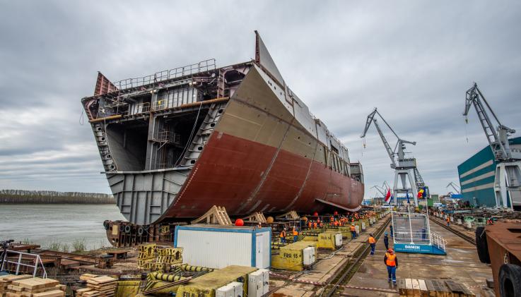 Alewijnse reaches milestone on CSS Den Helder for Damen Shipyards Galati